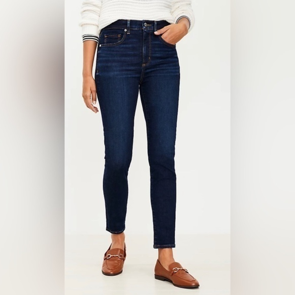 Loft high waist skinny jeans size 6